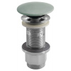 Umývadlová výpusť 5/4“, click-clack, betónová zátka, 10-80mm, zelená FG923