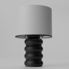 Lampa Santi – Stolná Lampa s Diamantovým Dizajnom Farba: Čierna, Závit pre žiarovku: E27