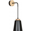 Emibig Bolero nástenná lampa 1x15 W čierna-drevená 442/K1