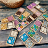 Drevené senzorické puzzle Montessori, sada