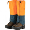 Fjällräven Singi X-Gaiters, Veľkosť L/XL, Farba FIELD ORANGE-MOUNTAIN BLUE