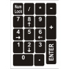 Emeru Nálepky na klávesnicu pre slabozrakých , 13 x 13 mm+UV Laminát, vhodné pre notebooky a PC Farba: Čierna