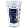 CurePink Proměňovací sklenice Stranger Things Arcade Palace PP10172ST 450 ml