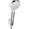 Hansgrohe CROMETTA 100 1jet EcoSmart sada so sprchovým držiakom, 1,60 m, biela / chróm, 26569400