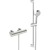 HANSA Basic termostatická sprchová batéria nástenná, ručná sprcha 3jet priemer 90 mm, 70 cm sprchová tyč, jazdec a sprchová hadica 150 cm, chróm, 55150131