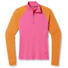 Dámske funkčné tričko s dlhým rukávom Smartwool W Classic Thermal Merino 1/4 Zip Power pink M