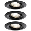 Paulmann 93083 Nova mini LED vstavané svetlo LED 12 W čierna; 93083