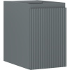Mexen Rivel kúpeľňová skrinka pod umývadlo 30 cm, 1 dvere, ryhovaná, grafit mat - 91A21-03047-1-BF66