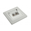 Solarix SX9-2-5E-UTP-WH CAT5E UTP 2 x RJ45 pod omítku bílá SX9-2-5E-UTP-WH