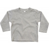 Babybugz | BZ11 Detské tričko s dlhým rukávom_71.0011 Farba: heather grey melange, Veľkosť: 18-24