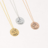 Atreya Oceľový náhrdelník s rytinou psa s menom Farba: Rosegold, Font gravírovanie - ukážky vo fotografiách produktu: font 2