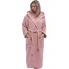 Starorůžový těhotenský župan do porodnice froté 1ZF3085 růžová M + První výměna zboží zdarma.