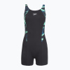 Dámske jednodielne plavky Speedo HyperBoom Splice Legsuit dark teal