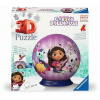 Ravensburger 3D Puzzleball svítící Gabby's Dollhouse 72 ks