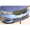 Rieger lipa pod predný nárazník pro BMW rad 3 G20 sedan, 03/19-, plast ABS lakovaný do čiernej lesklej farby