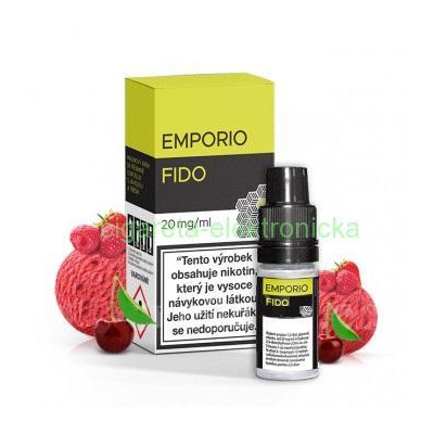 E-liquid Emporio Salt 10ml / 12mg: Fido (Malinový krém s jahodou a čerešňou)