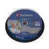 Blu-ray BD-R SL Verbatim Datalife 25GB 6x WIDE Printable 10-cake