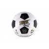 Teddies Lopta futbalová šitá koža 23cm veľ. 5 čierno-biely v sáčku