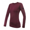 Tričko dlhé dámske SENSOR MERINO AIR vínové NEW S