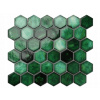 Keramická mozaika Szklane Mozaiki 37 x 31,2 cm, odtiene zelenej