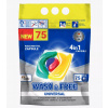 WASH&FREE univerzálne kapsule na pranie 4v1 75 ks