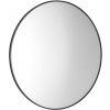 Sapho AROWANA okrúhle zrkadlo v ráme o 60cm, čierna mat AWB060