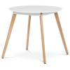 Autronic, Jedálenský stôl, okrúhly, 80cm, MDF, biela, DT-316 WT