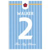 Superfutbal Maketa dresu Manchester City, svetlomodrá Rozmer: A3, Meno a číslo: Walker 2