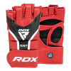RDX grapplingové rukavice Aura plus T-17, červeno-čierne