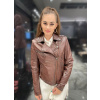 Max Original Leather Dámska kožená bunda 1266 brown (L 46-48) - Brown - L