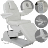 Elektrické kozmetické lehátko LuminaCare Touch 4M – nosnosť 180 kg, svetlosivé