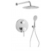 Sapho Iconic - Sprchový set s batériou pod omietku, s telesom, priemer 30 cm, chróm AF042-01