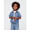 GAP Baby chambray košeľa Americana Tmavo modrá 5YRS Tmavo modrá Tmavo modrá