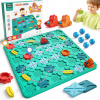 MONTESSORI PUZZLE LOGICKÁ HRA BLUDISKO PRE DETI HRACIA DOSKA BAGER AUTÍČKO