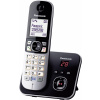 Panasonic KX-TG6821 DECT, GAP bezdrátový analogový telefon záznamník, handsfree černá, stříbrná