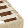 vidaXL Posteľný rám boxsping s matracom krémový 90x200 cm látka - Krémová - 156932-90945