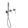 SAPHO Podomietková sprchová batéria ULTRAMIX s ručnou sprchou, 2 výstupy, chróm UT045