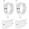 RÝCHLA VÝKONNÁ NABÍJAČKA DO KOCKY 25W + KÁBEL 2M/USB-C pre IPHONE 14 13 12 11