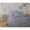 Kvalitex Posteľné bavlnené obliečky 140x200, 70x90cm GRID sivé Rozmer obliečok: 1+1, 140x220, 70x90cm