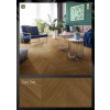 Dabex Dubová vrstvená parketa-vzor rybia kosť 11x70x490 standart triedenie, Dark Oak waxoil, 4V hrana
