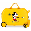 Detský cestovný kufor na kolieskach / odrážadlo MICKEY MOUSE 3D Ochre, 2921022