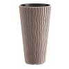 Kvetináč Prosperplast SANDY SLIM mocca 34,9 cm