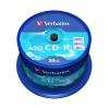 CD-R disk, Jewelcase, AZO, 700MB, 52x, 50 ks, cake box, VERBATIM 