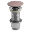 Umývadlová výpusť 5/4“, click-clack, betónová zátka, 10-80mm, ružová FG921