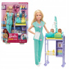 Bábika Barbie ako lekárka + 2 baby