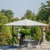 Hliníkový záhradný slnečník Verano Gray 3 x 3 m PATIO