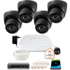 DAHUA IP monitorovacia sada 4 8Mpx dome kamier