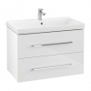 Villeroy & Boch Avento Umývadlová skrinka, 78x51x45 cm, 2 zásuvky, Crystal White A89100B4