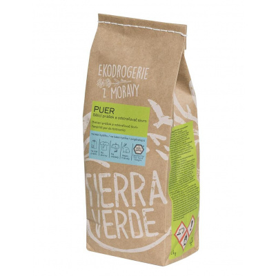 Tierra Verde Bieliaci prášok a odstraňovač škvŕn – Puer 1kg, na báze kyslíka
