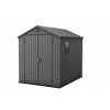 Záhradný domček Keter Darwin 6 x 8 sivý, s podlahou, 610314